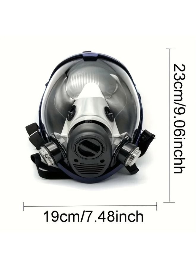 قناع تنفس كامل الوجه مع فلتر 40 ملم، نموذج القناع بحزام رأس قابل للتعديل - Image 4