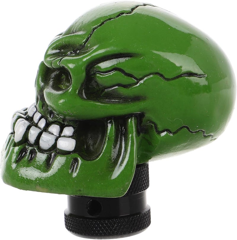 Skull Manual Car Gear Shift Knob Head Stick Shift Knob Universal Fit for Manual Transmission Vehicles with Sturdy Teeth Design - Image 1