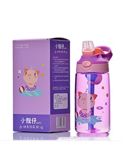 Patterned purple pig