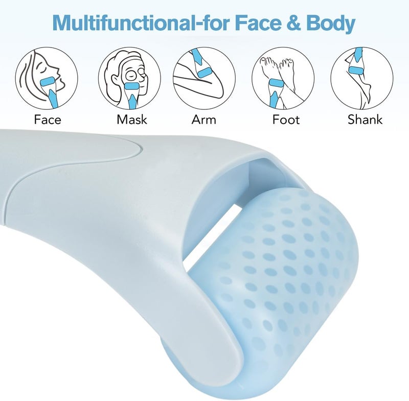 Fronnor Ice Roller for Face,Eyes,Women Gifts Idea,Therapeutic Cooling to Tighten Brighten Complexion and Reduce Wrinkles,Massager Under Eye Puffiness,Migraine and Pain Relidf (Haze Blue) - Image 5