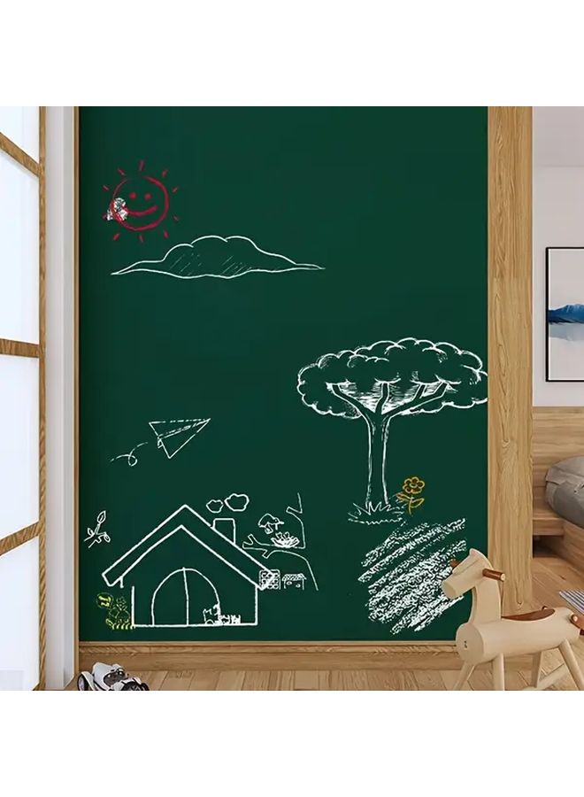 5 Colorful Chalk Pens With Self Adhesive Removable Vinyl Whiteboard Paper 17.72 X 39.37 Inch Green Dry Erase Message Boards For Office School And Home - Image 4