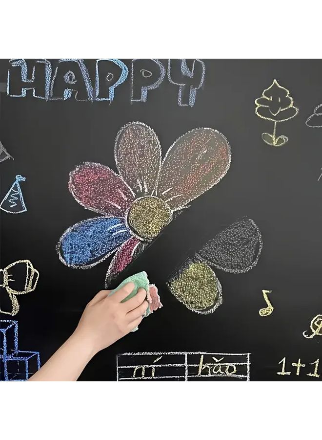 5 Colorful Chalk Pens With Self Adhesive Removable Vinyl Whiteboard Paper 17.72 X 39.37 Inch Green Dry Erase Message Boards For Office School And Home - Image 5