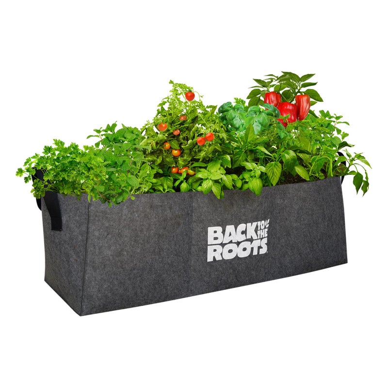 Back to the Roots Breathable Raised Bed (Provides More Oxygen to Roots), 3 Cu. Ft., No Assembly Needed, Reusable & Weatherproof - Image 1