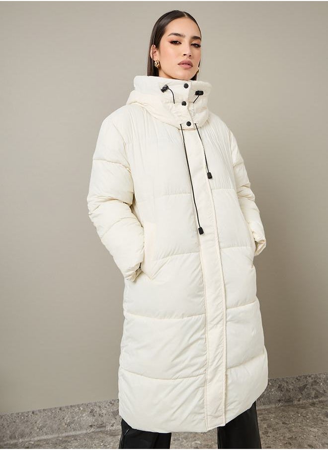 Styli - Oversized Hooded Padded Midi Coat - Image 1