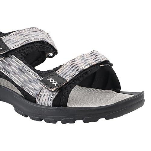 FUEL Women's Everyday Comfort Sandals, Soft Cushioned Flat with Comfortable Anti-Slip Sole, Stylish Daily Use Footwear for Casual Wear(Black-8UK) - Image 3