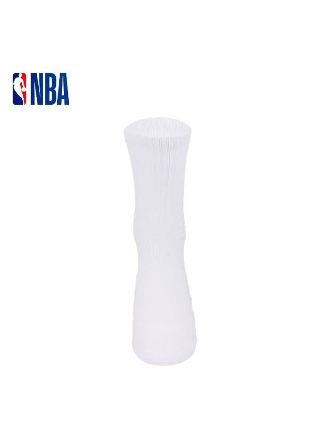 Nba Basketball Sports Socks For Men, Cotton Socks With Thick Terry Bottom, High-top Elite Socks, 3 Pairs - Image 4