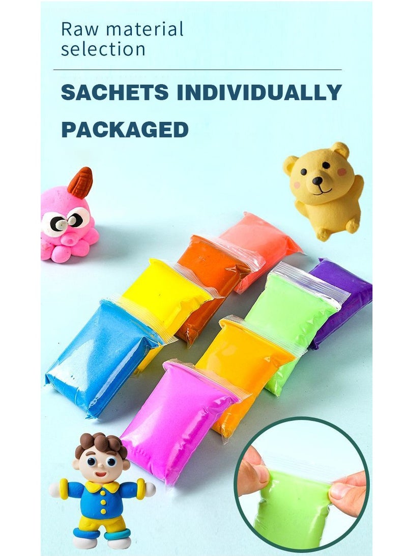 مجموعة صلصال فوم يجف بالهواء 36 لون للأطفال (Capybara) – صلصال بتصميم حيوان لطيف مع حقيبة حمل، ملصقات وأدوات تشكيل، لعبة فنية غير سامة للأطفال +3 سنوات - Image 3