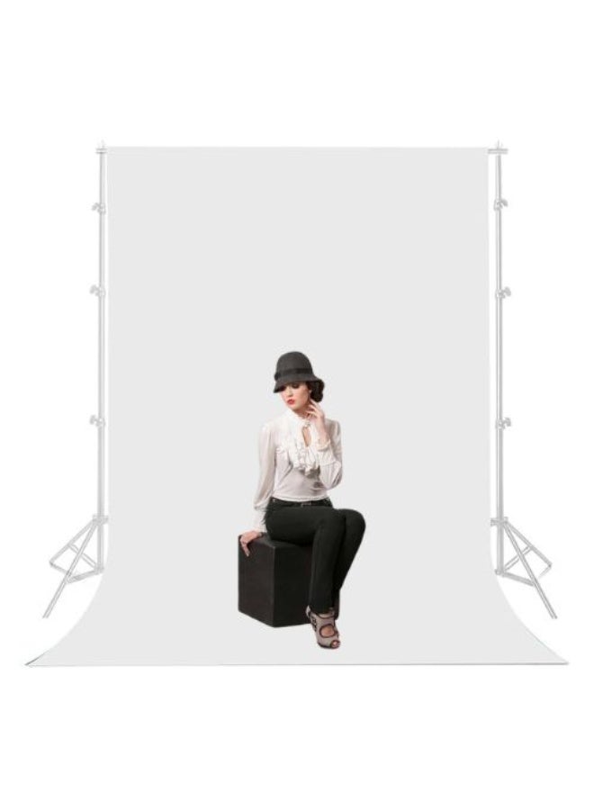 PROMAGE Promage WOB2002 3 x 6 Meter White Photography Backdrop Cloth Non Reflective Wrinkle Resistant Washable Fabric Background for Studio Video Portrait and Product Photo Shoot - Image 2