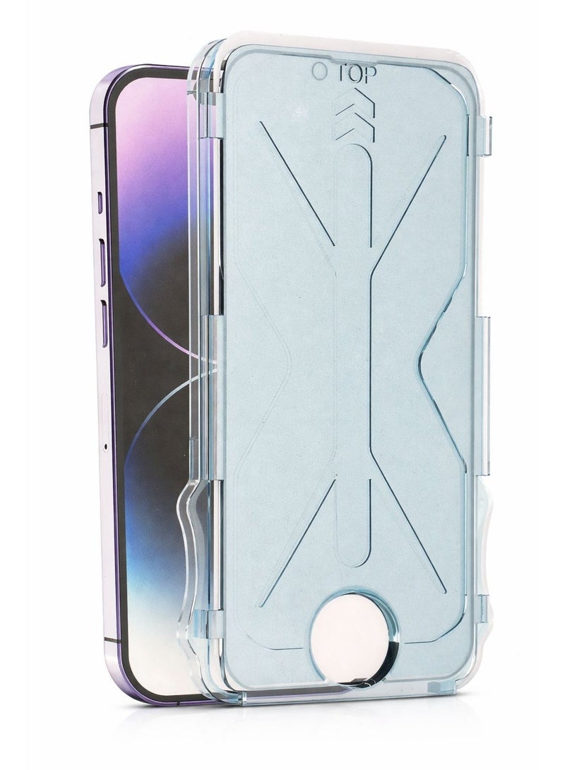 USLPOWER Screen Tempered Glass for iPhone 15 Pro Max Full Cover HD Clear Anti Dust Anti Static Bubble Free Easy Install Privacy Protection - Image 2