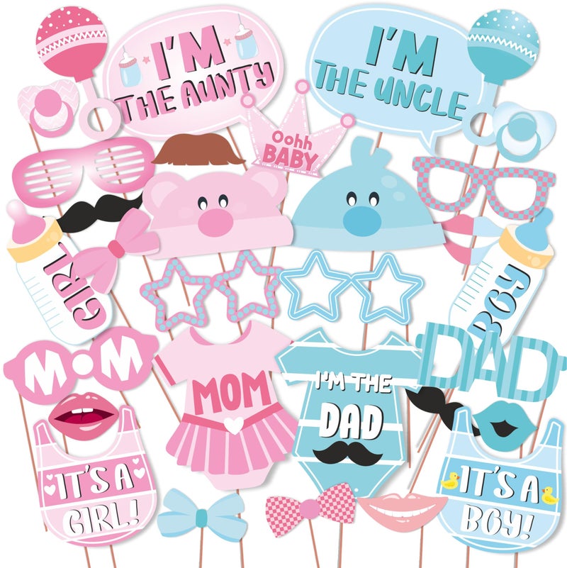 WOBBOX Wobbox Baby Shower Decoration Items| Baby Shower Ceremony Photo Booth Props for Photoshoot, Baby Shower Banner& Mom to Be Sash, Godh Bharai Ceremony Decoration Kit-(FP4742)  - Image 5