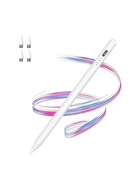 Universal Stylus Pen for Touch Screens, Magnetic Rechargeable Active Pen, Compatible with Android Tablets, iPads, iPhones, Samsung, Lenovo, iOS, and More