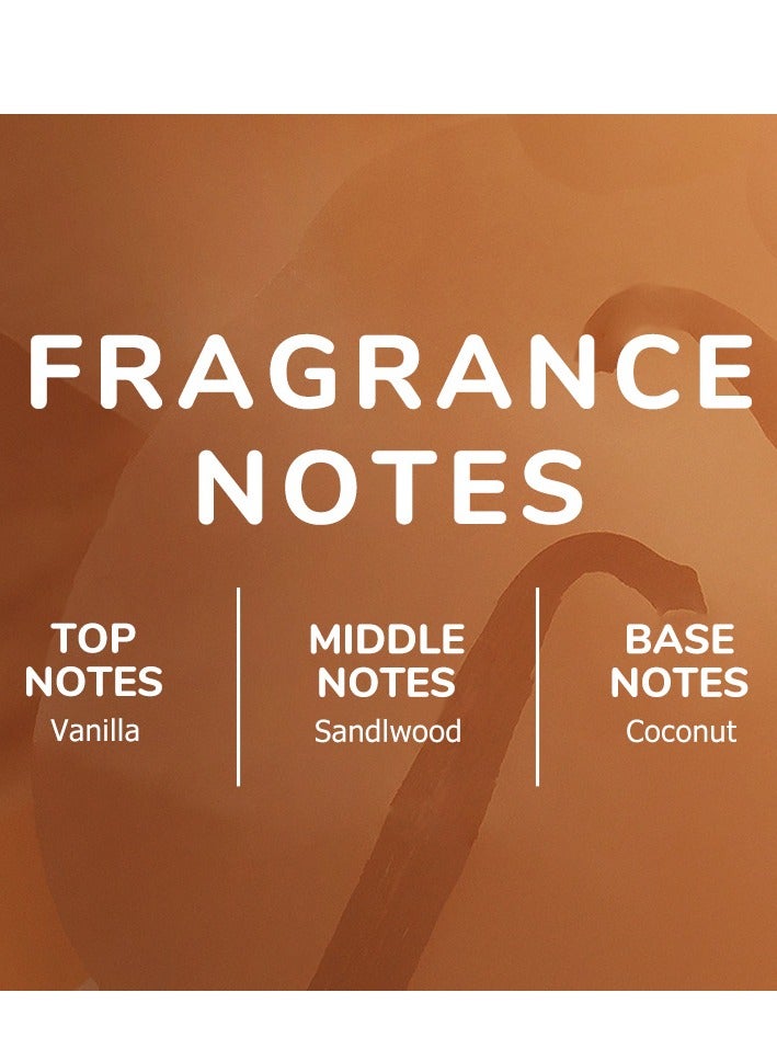 KOEC Vanilla Coconut Skin Care Perfume, Vanilla Coconut Skin Care Body Spray, Hair Fragrance Spray, Eau De Toilette Spray, Women's Skin Care Spray, Non-Irritating Vanilla Skin Care Perfume, Vanilla Essential Oil - Image 4