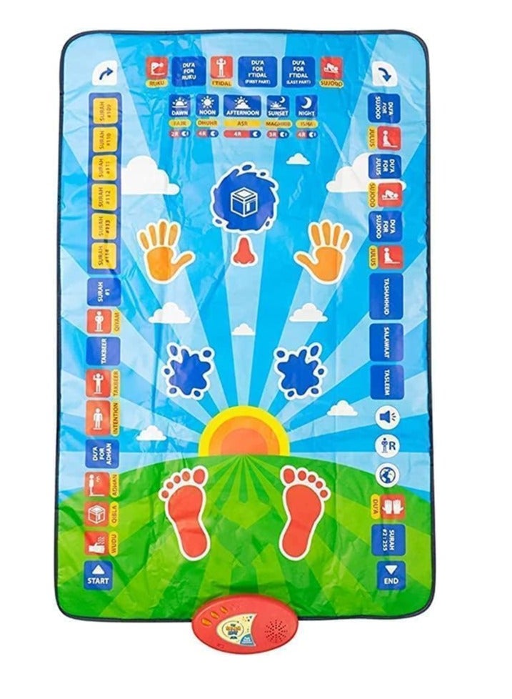 SUKILO Kids Educational Smart Prayer Mat – Interactive Touch-Sensitive Rug, 36 Keys, 7 Languages, Waterproof, Learn to Pray with Sound Instructions – Requires 3 AA Batteries  - Image 5
