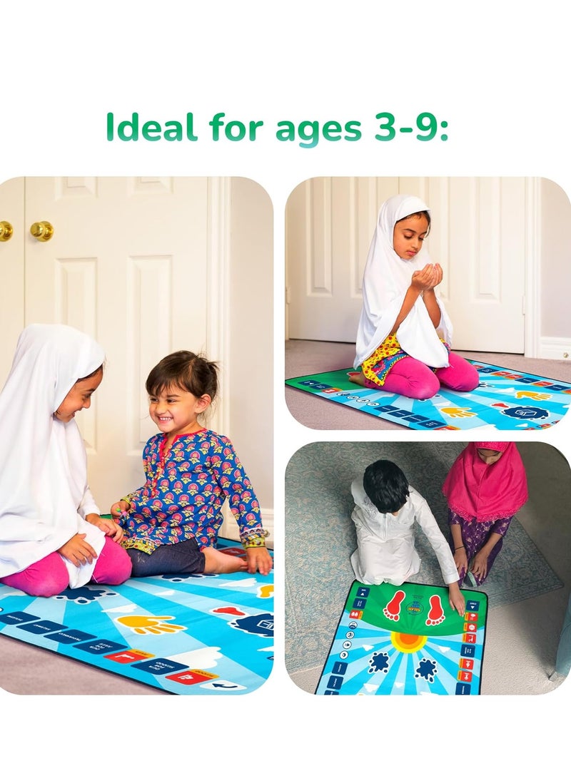 SUKILO Kids Educational Smart Prayer Mat – Interactive Touch-Sensitive Rug, 36 Keys, 7 Languages, Waterproof, Learn to Pray with Sound Instructions – Requires 3 AA Batteries  - Image 2
