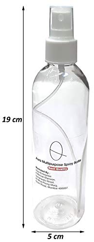 Aura 200 ML Empty Perfume Spray Bottle Room Freshner Empty Bottle Mist Spray Bottle Sanitizer Spray Bottle Clear Pack Of 2 - Image 2