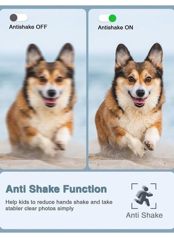 بيوينتي الكاميرا الرقمية ، 4k كاميرا الأطفال LED ملء الأضواء نقطة وإطلاق النار الكاميرا الرقمية ، كاميرا صغيرة المدمجة للأطفال الأولاد البنات - Image 2