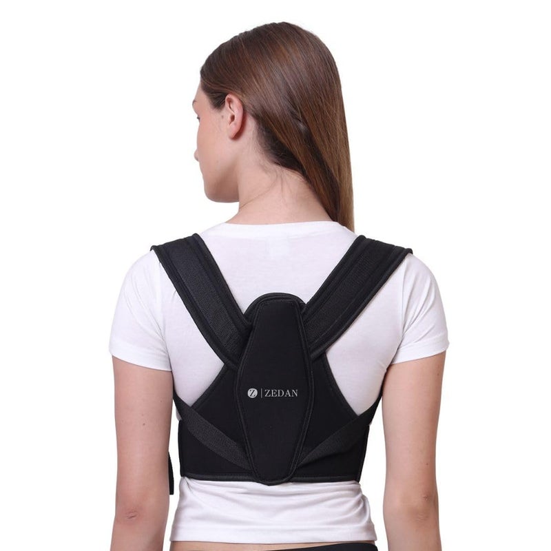 ZEDAN Neoprene Combo Half & Full Posture Corrector Belt | Shoulder, Back Support Belt | For Spine & Body Posture Correction | For Men & Women | Universal Fit (Pack of 2) - Image 2