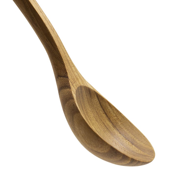 FAAY Round Wood Soup Spoons  Teak Tableware and Flatware Handcrafted from High Moist Resistant Teak  Healthy Spoons  100% Eco-friendly Spoons - Image 5