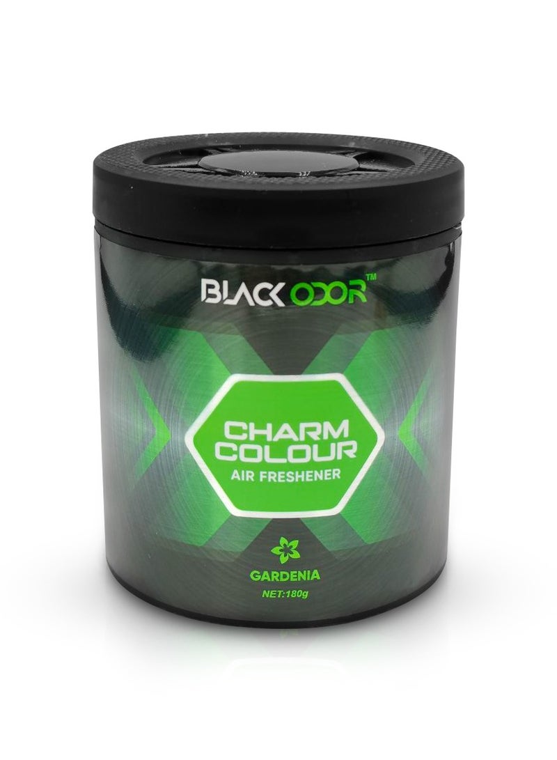 BLACK ODOR Gardenia Scented Air Freshener – 180g Long-Lasting Solid Gel for Car, Home, Office, and Indoor Use BO-38 - Image 2