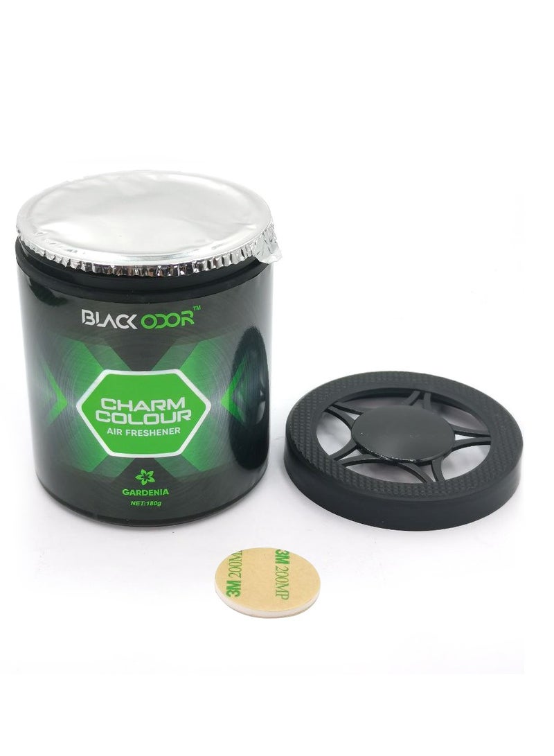 BLACK ODOR Gardenia Scented Air Freshener – 180g Long-Lasting Solid Gel for Car, Home, Office, and Indoor Use BO-38 - Image 5