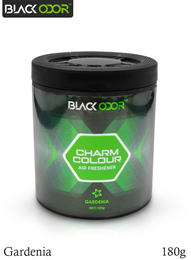 BLACK ODOR Gardenia Scented Air Freshener – 180g Long-Lasting Solid Gel for Car, Home, Office, and Indoor Use BO-38 - Image 1