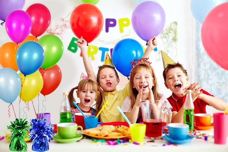 Chochkees Metallic Balloon Weights  Birthday Party Favors  Novelty And Gag Gifts  5.5"" Inches  6-Pack (Black) - Image 3