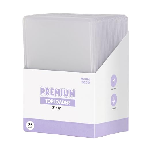 Mandu Deco Toploaders for Kpop Album Photocards or Trading Cards, 3" x 4" (Pack of 25) - Image 1