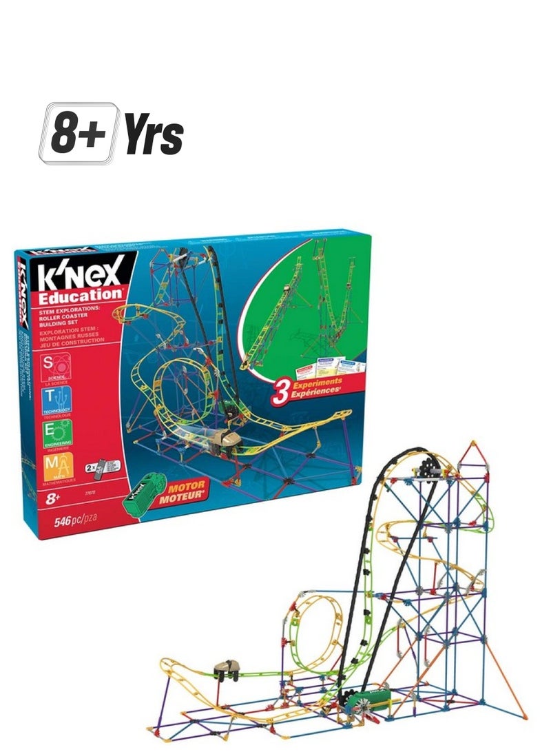 K'NEX Education Stem Explorations Roller Coaster Building Set 546 Pieces Ages 8+ Construction Education Toy  - Image 1