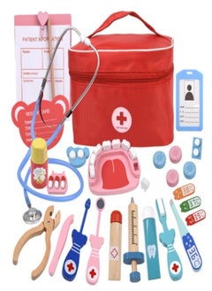 KEVIN Doctor Dentist Wooden Pretend Play Set General doctor  - Image 1