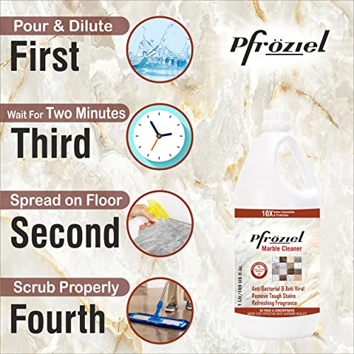 Pfroziel Marble & Granite Shampoo + Heavy Duty Tile Cleaner Liquid (1L+ 2L) - Image 4