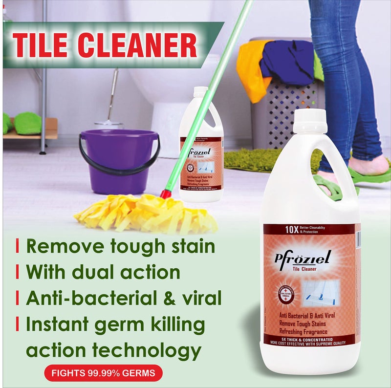 Pfroziel Marble & Granite Shampoo + Heavy Duty Tile Cleaner Liquid (1L+ 2L) - Image 2