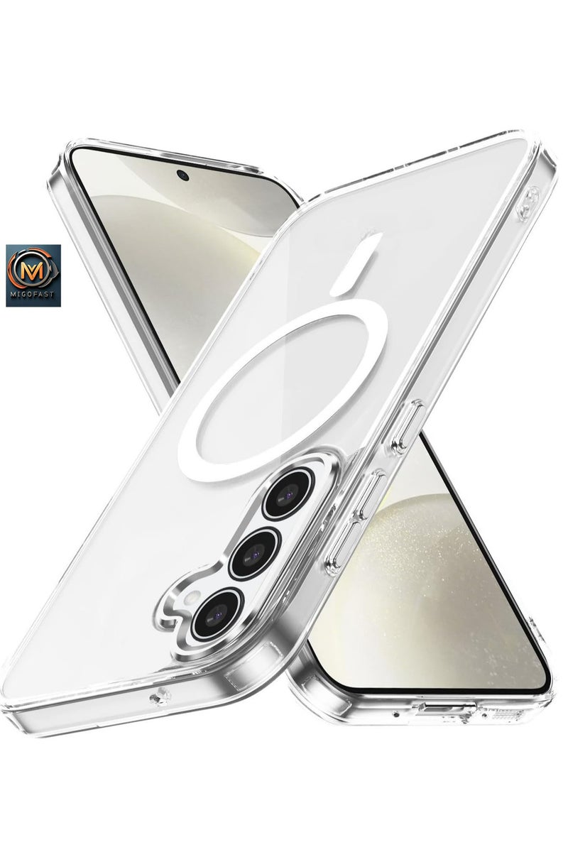 MIGOFAST Samsung Galaxy A15 5G MagSafe Hybrid Clear Case Compatible with Samsung Galaxy A15 5G  Compatible with MagSafe, PC with TPU Hybrid Technology for Galaxy A15 - Image 1