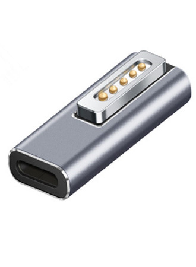 محول Typec إلى Magsafe2/1 5521 أنثى إلى رأس T/L لشحن MacBook بمنفذ Mac المغناطيسي 100 وات - اللون: C الأم إلى رأس T - Image 1