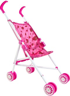 Vardem Walking Stick Metal Stroller White Fuchsia  - Image 1