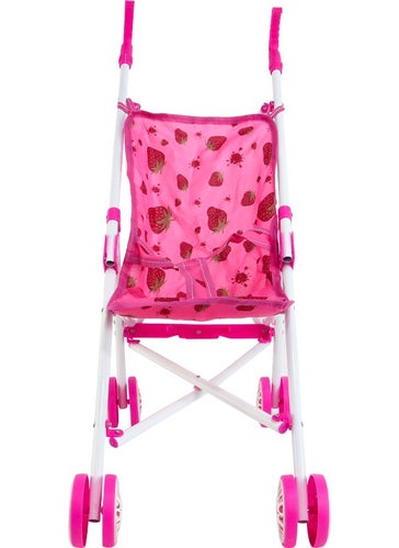 Vardem Walking Stick Metal Stroller White Fuchsia  - Image 2