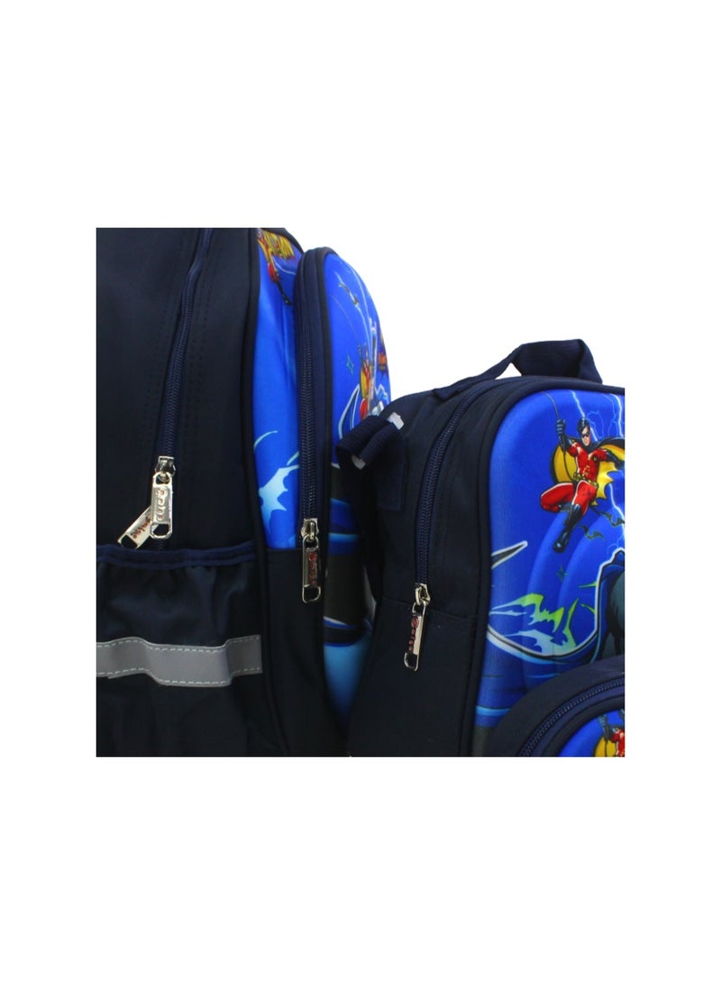 Migo School Set Batman Backpack 14 Inches – Navy - Image 3