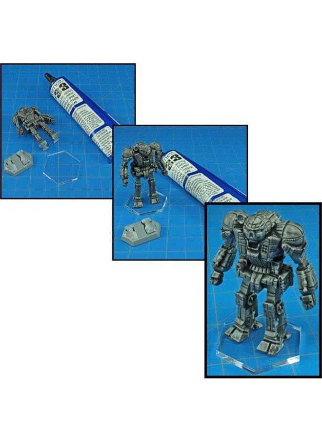 LITKO - Clear Round Miniature Bases | 1.5Mm Thick | Circular Figure Stands For Wargaming Boardgaming And Collectible Figures (25 Count Pack, 25Mm) - Image 1