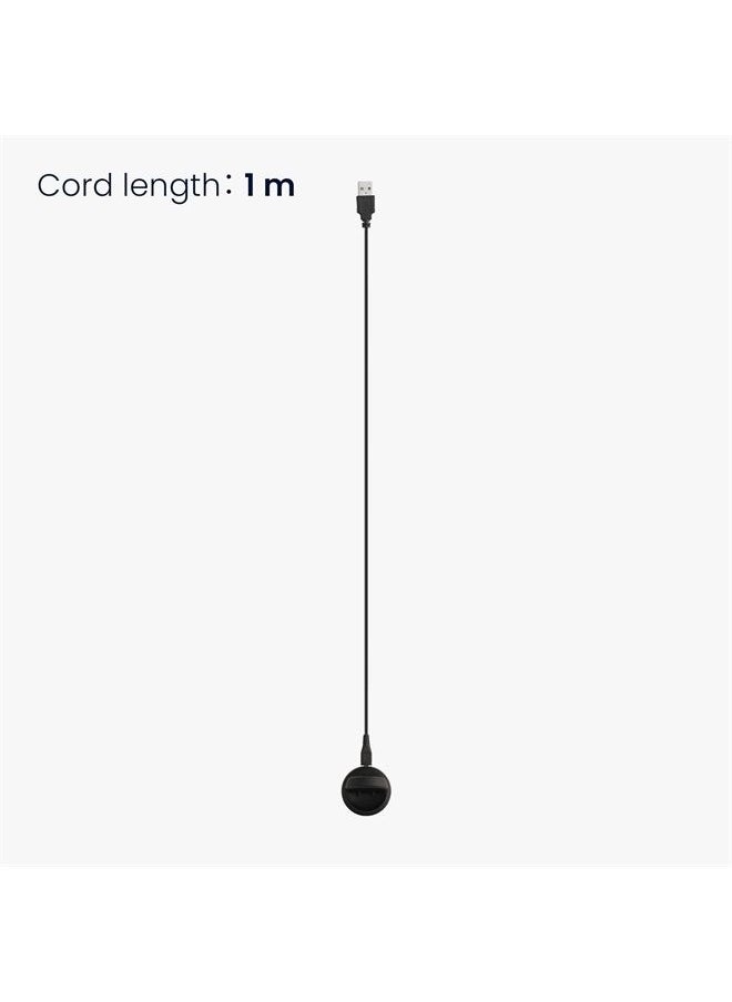 kwmobile - Docking Station Compatible with Samsung Galaxy Watch 5 4 3 / Active/Active 2 - Charging Charger Cable with Stand - Black - Image 1