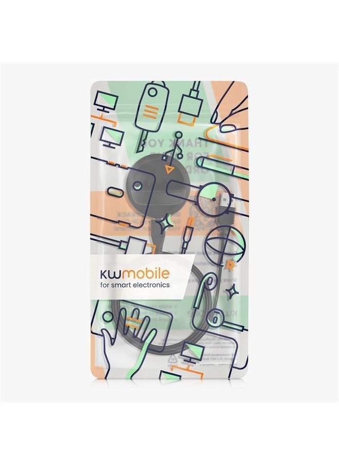 kwmobile - Docking Station Compatible with Samsung Galaxy Watch 5 4 3 / Active/Active 2 - Charging Charger Cable with Stand - Black - Image 1