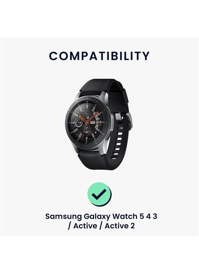 kwmobile - Docking Station Compatible with Samsung Galaxy Watch 5 4 3 / Active/Active 2 - Charging Charger Cable with Stand - Black - Image 1