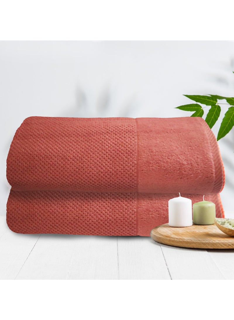 Algrave Bath Towel 100% Premium Cotton Bath Towel (75 x 145 cm)  Fade-resistant Long-lasting Bath Towel Gives Touch & Comfort