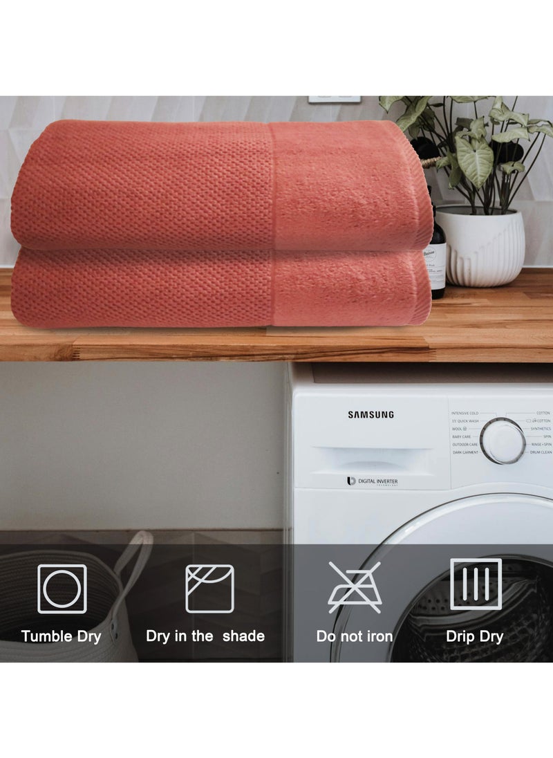 Algrave Bath Towel 100% Premium Cotton Bath Towel (75 x 145 cm)  Fade-resistant Long-lasting Bath Towel Gives Touch & Comfort