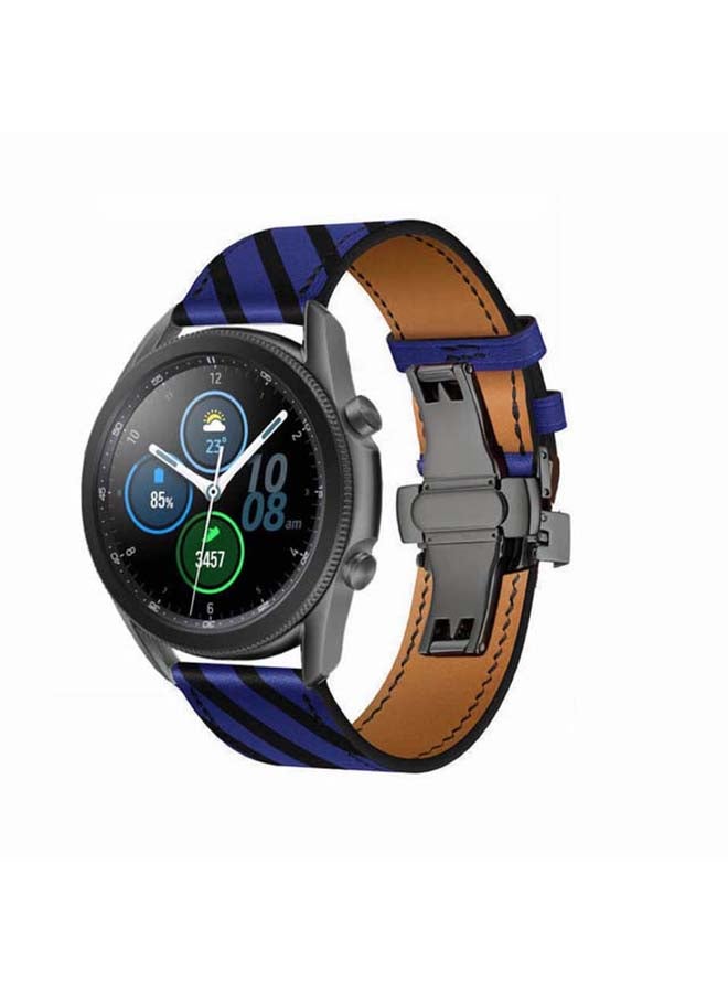 Perfii Genuine Leather Replacement Band for Samsung Galaxy Watch3 45mm Multicolour - Image 2