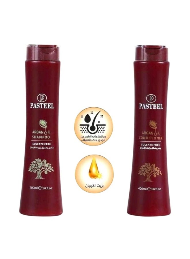 PASTEEL Pastel Argan Shampoo & Conditioner 400ml  - Image 1