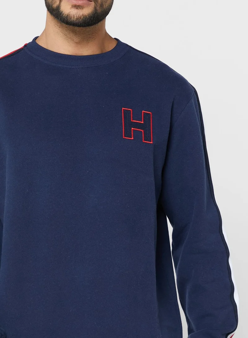 TOMMY HILFIGER Taped Sleeve Sweatshirt