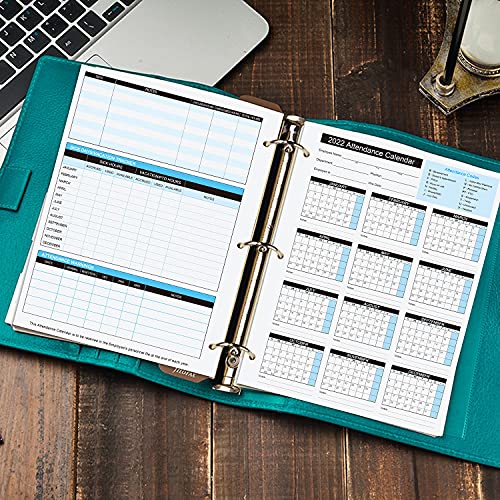 FENTASY 2026 Attendance Calendar Work Tracker Attendance Calendar Cards - 8.5 X 11 Cardstock/Pack of 50 Sheets - Image 5