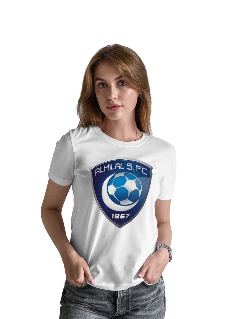 Fashion World Cotton T-shirt Printed with High-quality AlHilal Club - Image 1