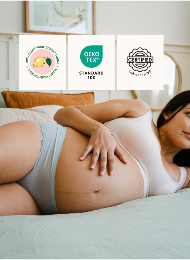 Intimate Queen Lemon Bae Maternity Briefs – Ultra Soft, Seamless  Comfort for Pregnancy & Sensitive Skin (Pack Of 3)  - Image 5