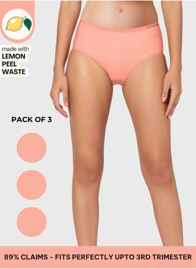 Intimate Queen Lemon Bae Maternity Briefs – Ultra Soft, Seamless  Comfort for Pregnancy & Sensitive Skin (Pack Of 3)  - Image 1