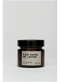 Generic Luxury Scented Candle in Amber Glass Jar 100ml – Black Pepper & Leather, Natural Coconut Soy Wax, Cotton Wick, Inspired by At The Barber’s Perfume  - Image 3